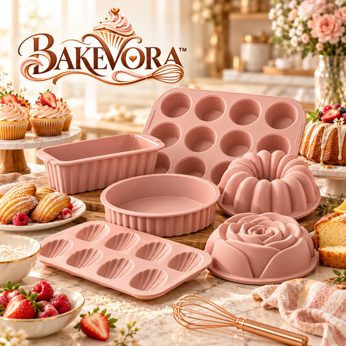 Bakevora™ Silicone Baking Mold Set