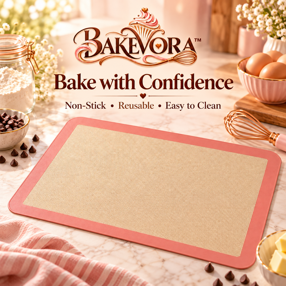 Bakevora™ Silicone Baking Mat Set