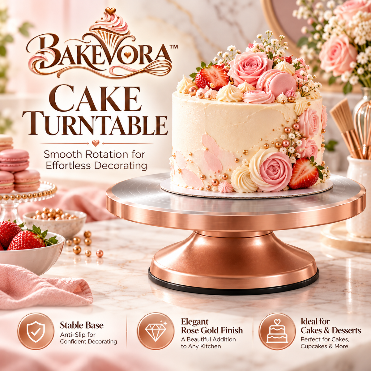 Bakevora™ Cake Turntable