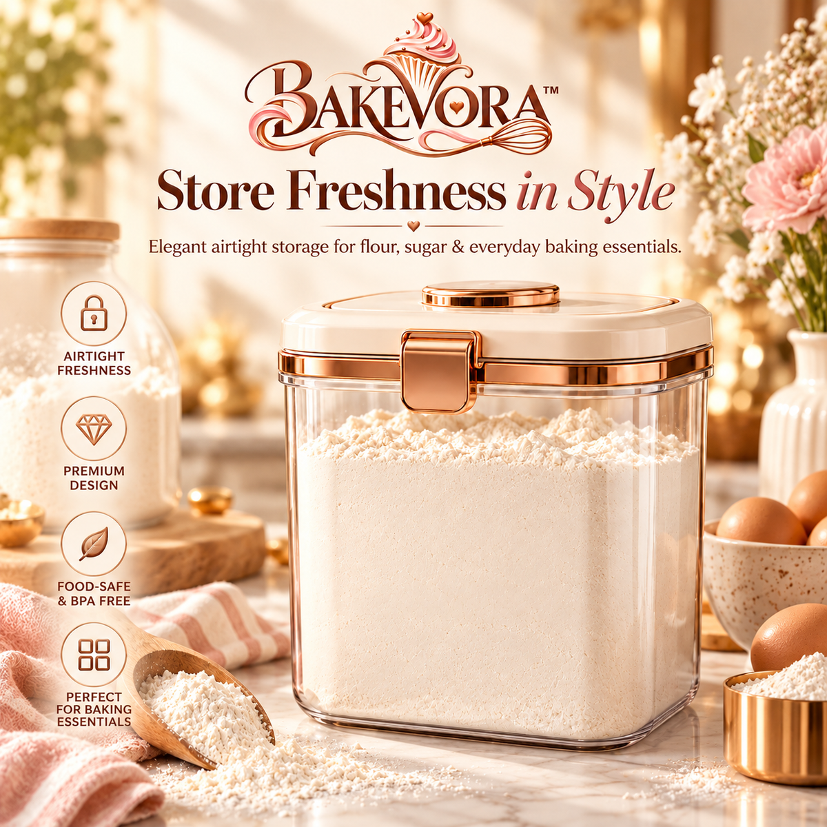 Bakevora™ Flour Storage Container