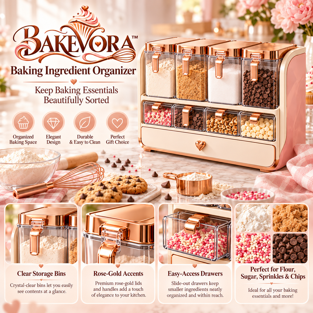 Bakevora™ Baking Ingredient Organizer