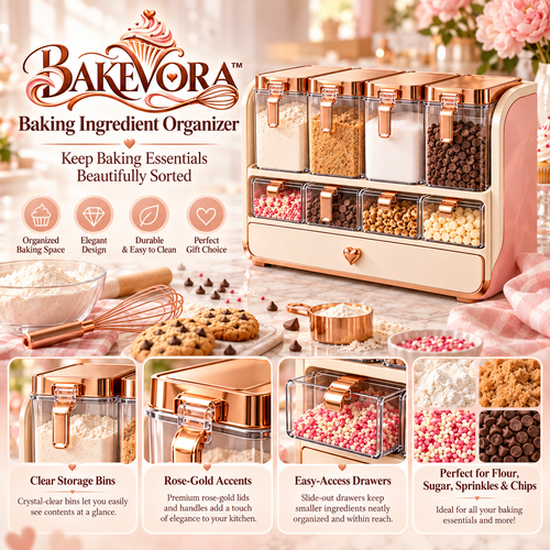 Bakevora™ Baking Ingredient Organizer