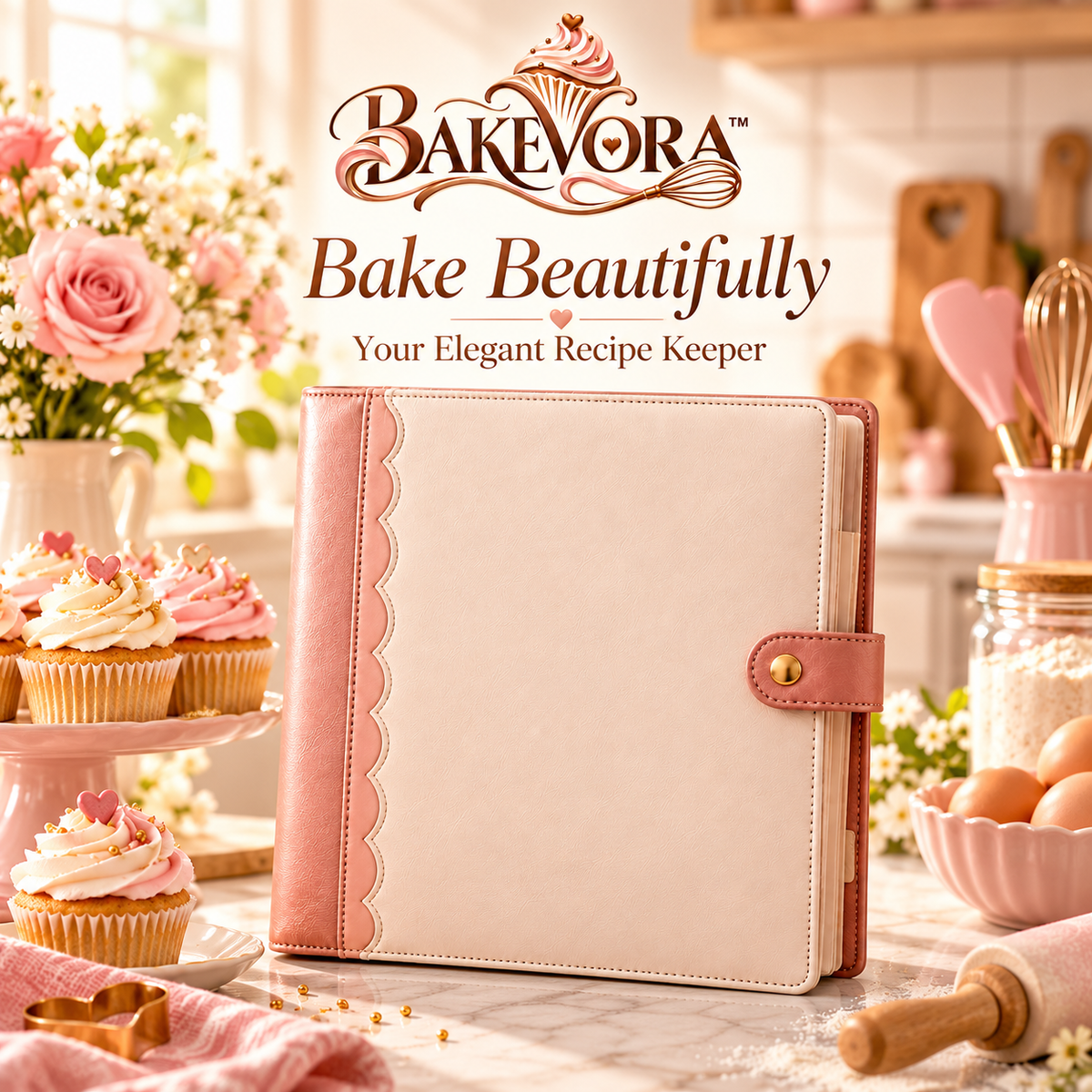 Bakevora™ Recipe Organizer Binder