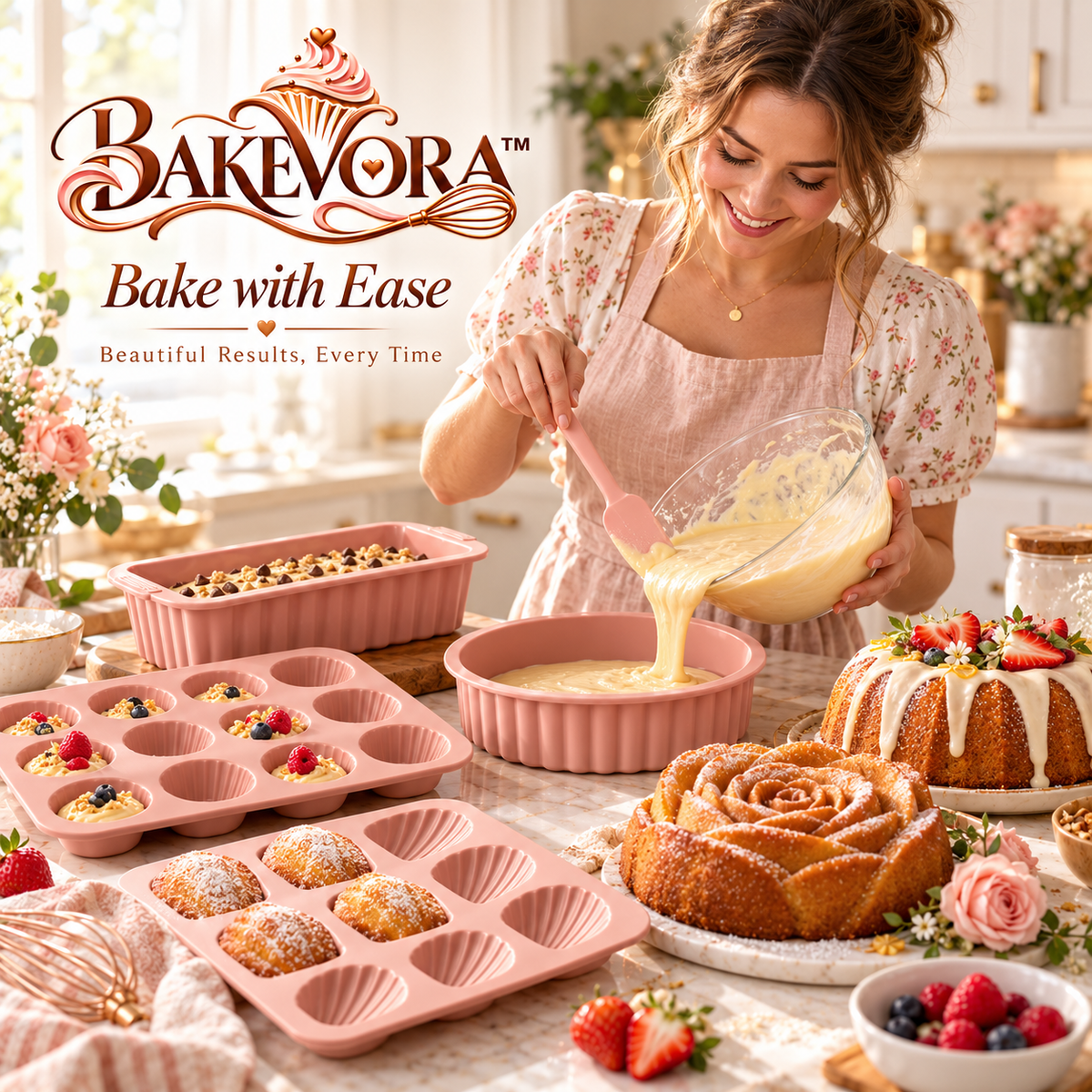 Bakevora™ Silicone Baking Mold Set