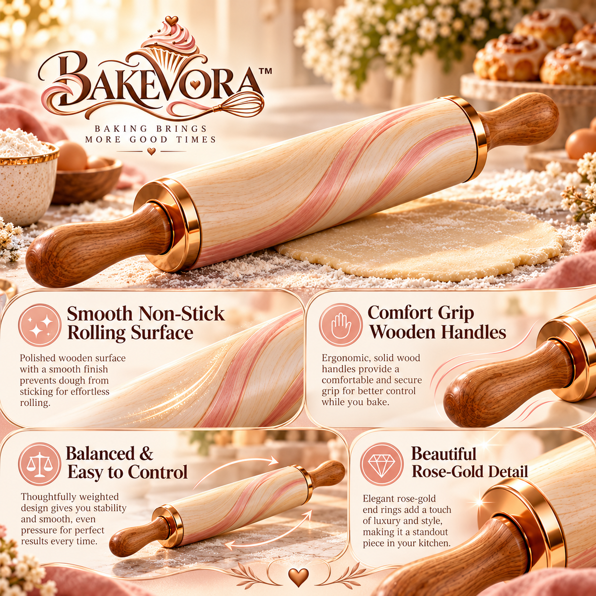 Bakevora™ Rolling Pin