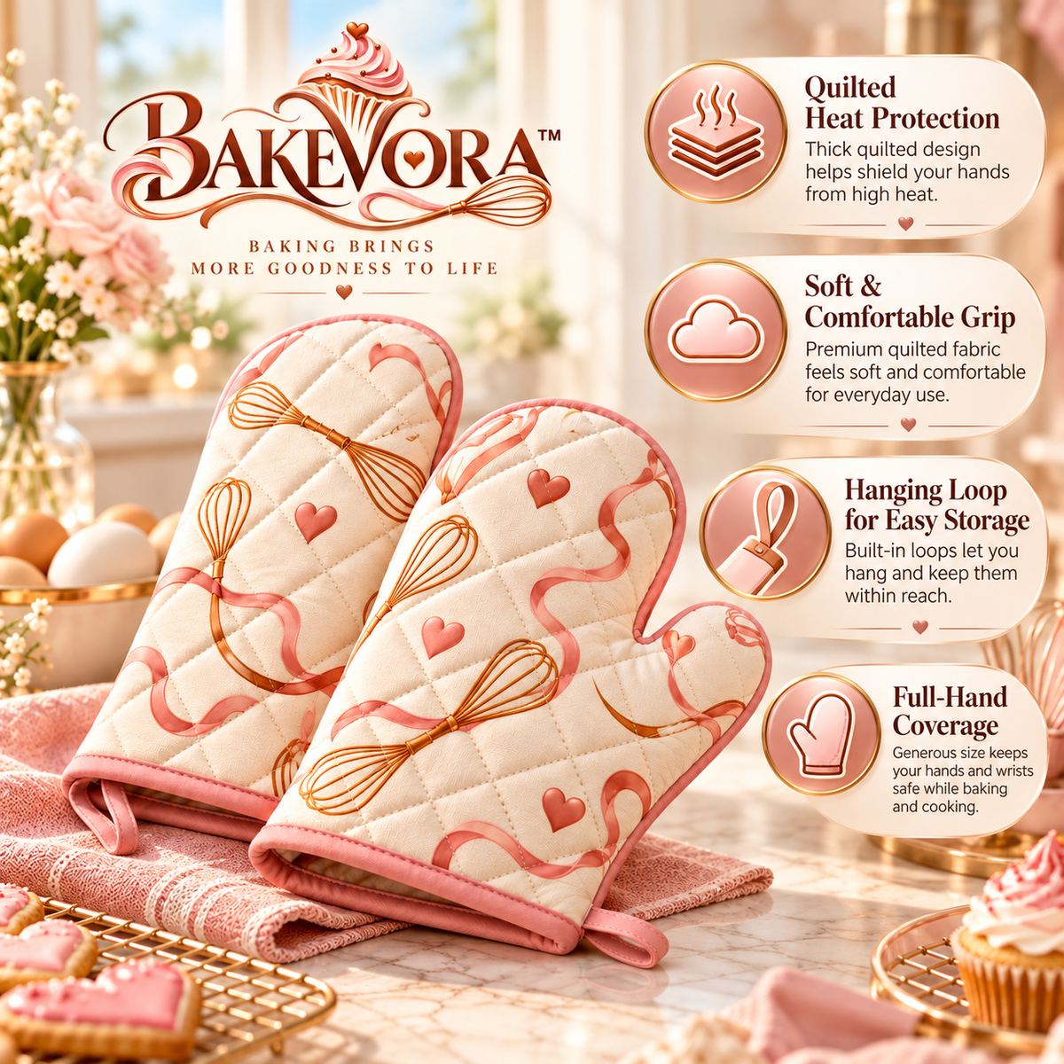 Bakevora™ Oven Mitts Set